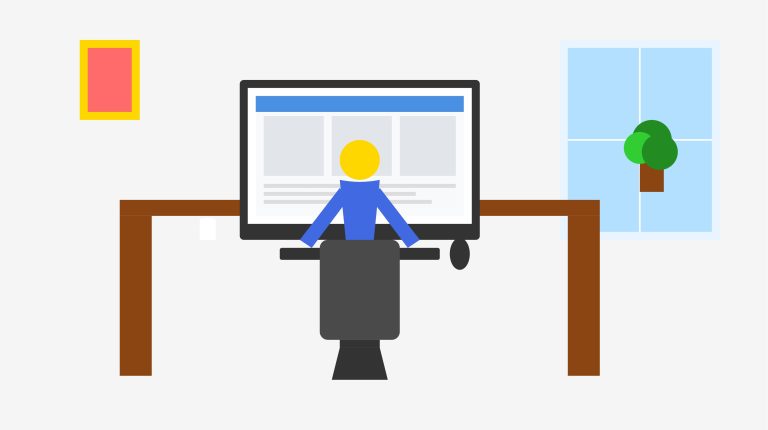 In-home office set up